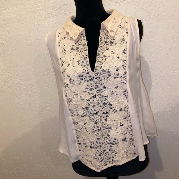 Free People creamy white Lacey top - Picture 10 of 11